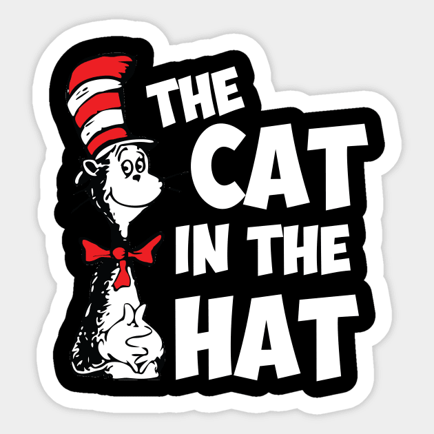 The Cat In The Hat Sticker by teestore_24